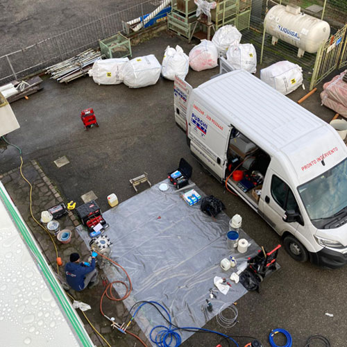 Risanamento pluviali verticali